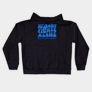 Angelman Syndrome Awareness Nobody Fights Alone Kids Hoodie